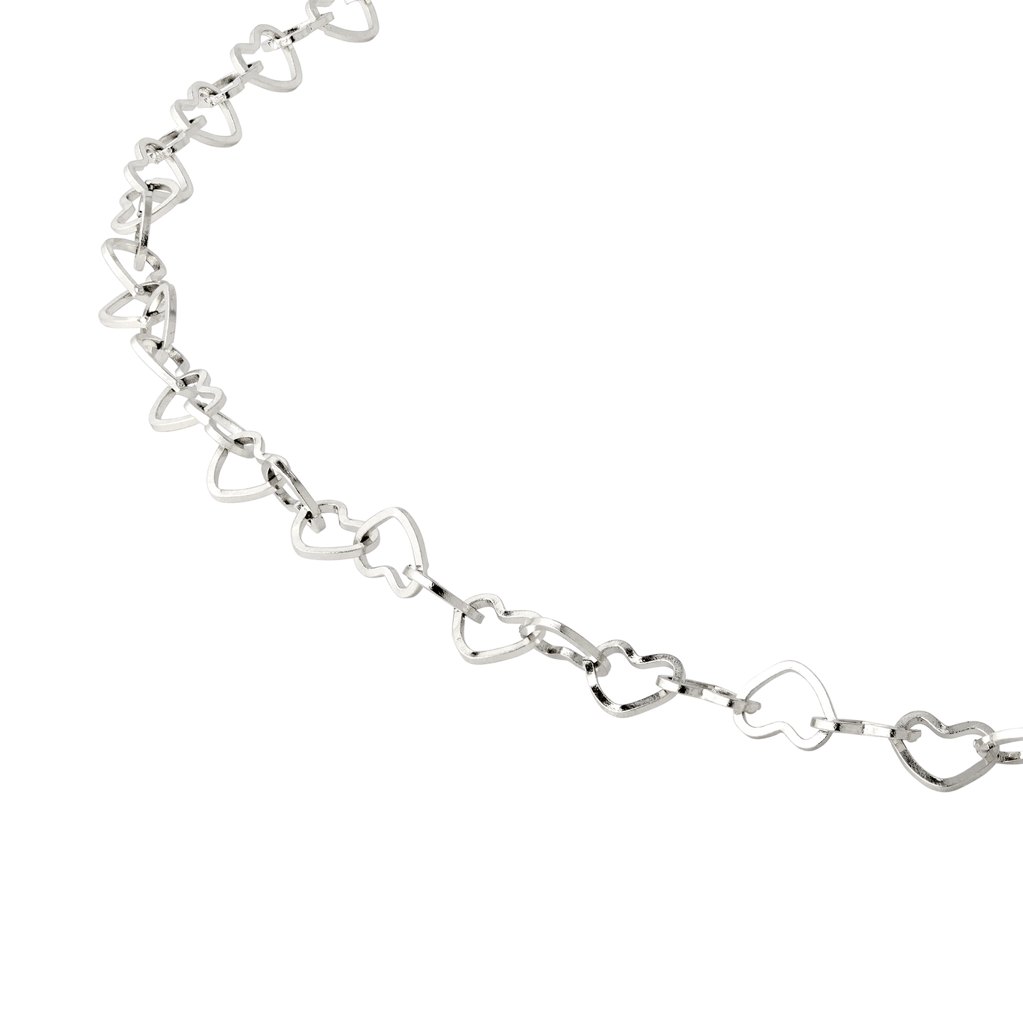 Heart after Heart Bracelet Silver