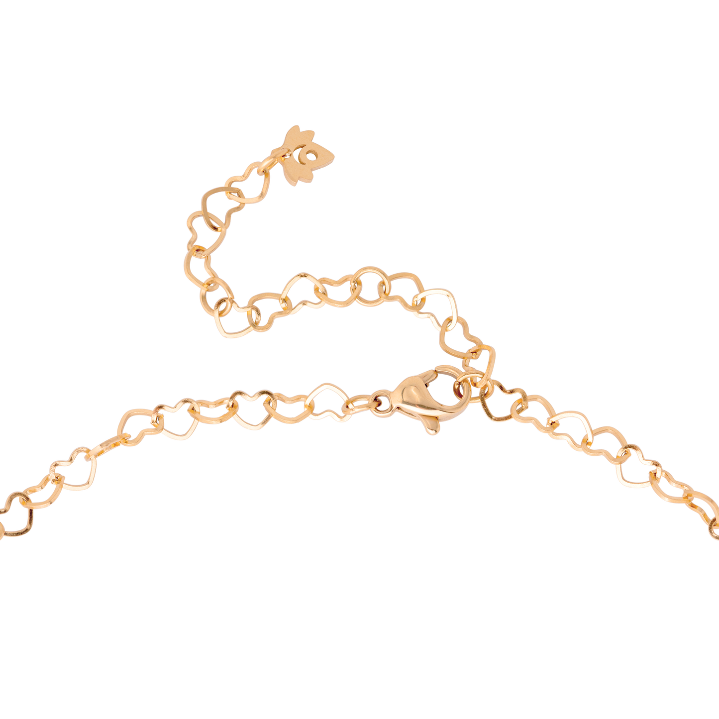 Heart after Heart Necklace Rose Gold