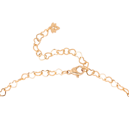 Heart after Heart Necklace Rose Gold