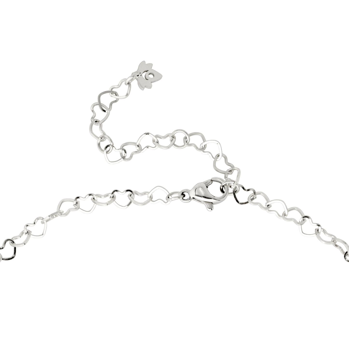 Heart after Heart Necklace Silver