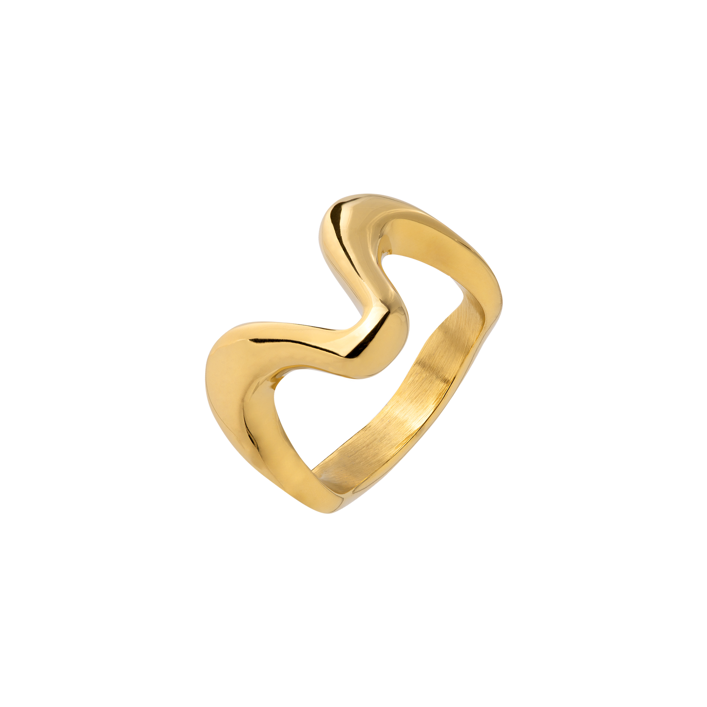 High 'n' Low Ring Gold