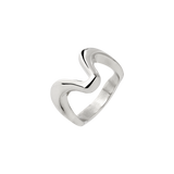 High 'n' Low Ring Silver
