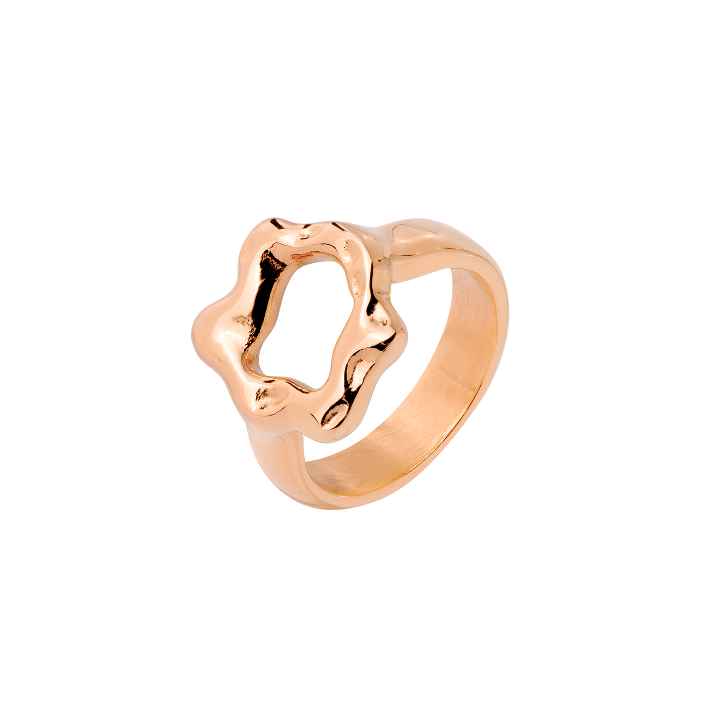 Melting Donut Ring Rose Gold