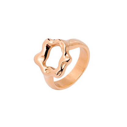 Melting Donut Ring Rose Gold