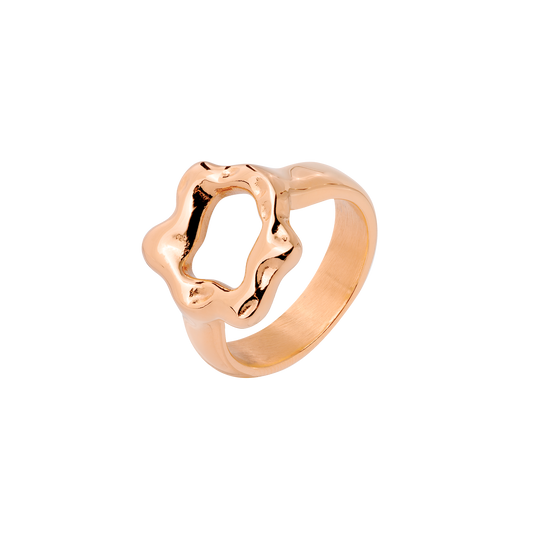 Melting Donut Ring Rose Gold
