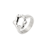 Melting Donut Ring Silver