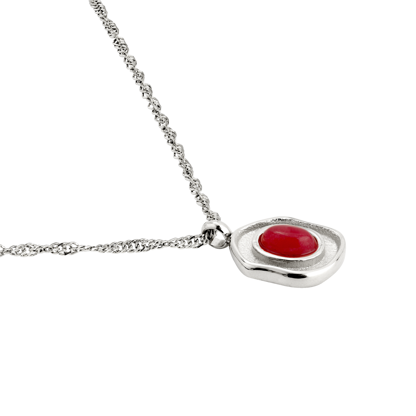 Scarlet Treasure Necklace Silver