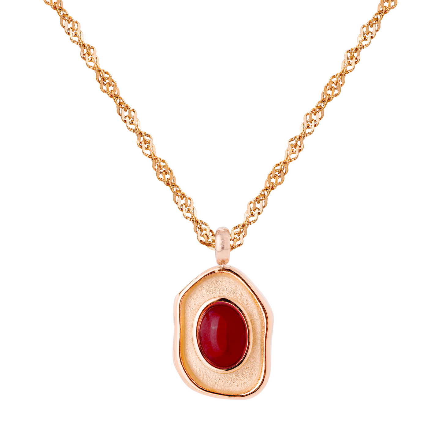 Scarlet Treasure Necklace Rose Gold