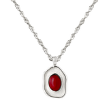 Scarlet Treasure Necklace Silver