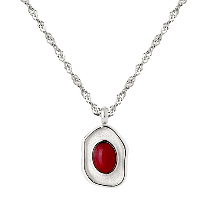 Scarlet Treasure Necklace Silver