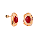Scarlet Treasure Studs Rose Gold