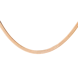 Slim Herringbone Necklace Rose Gold