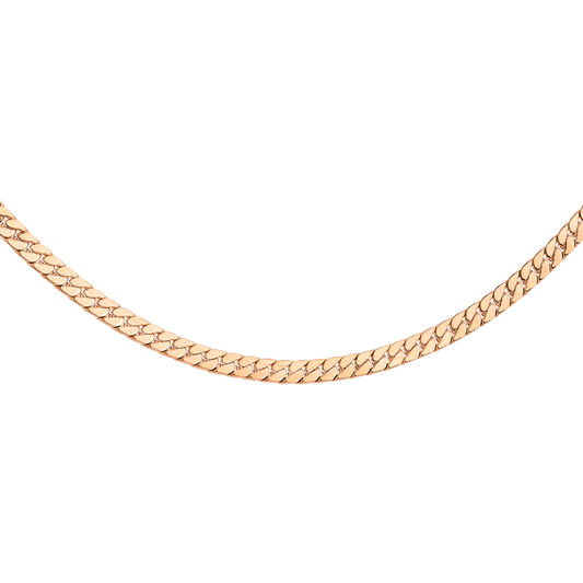 Snaked Necklace Rose Gold