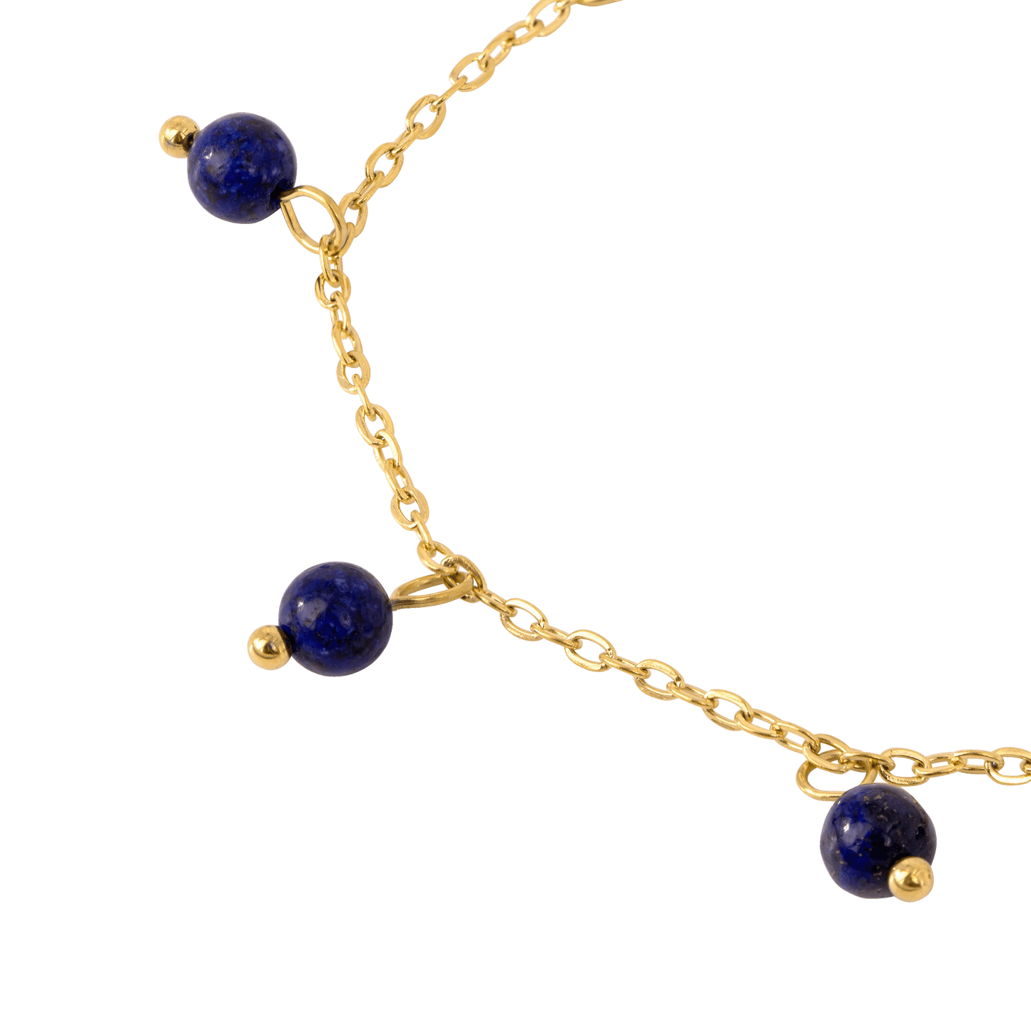 Blue Bay Anklet Gold