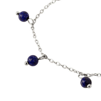 Blue Bay Anklet Silver