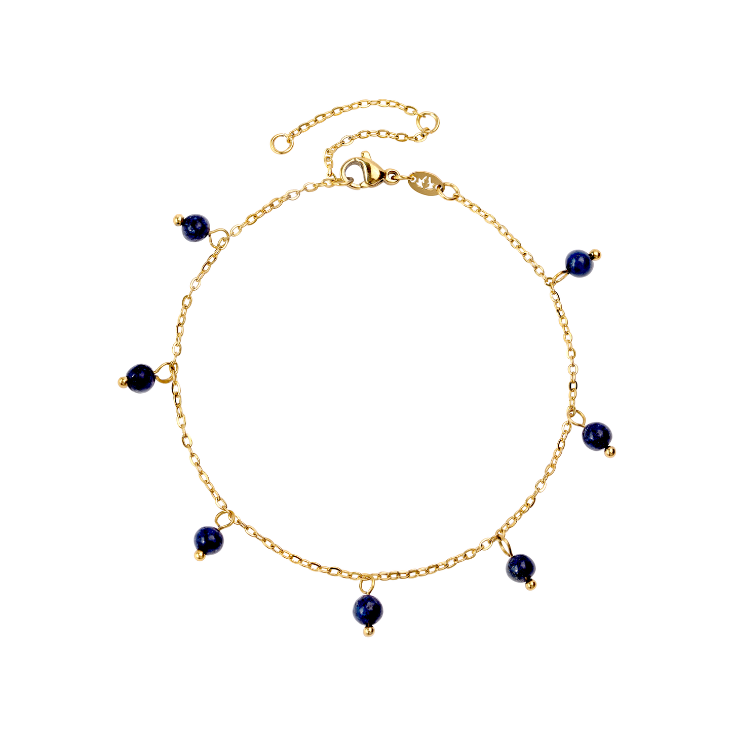 Blue Bay Anklet Gold