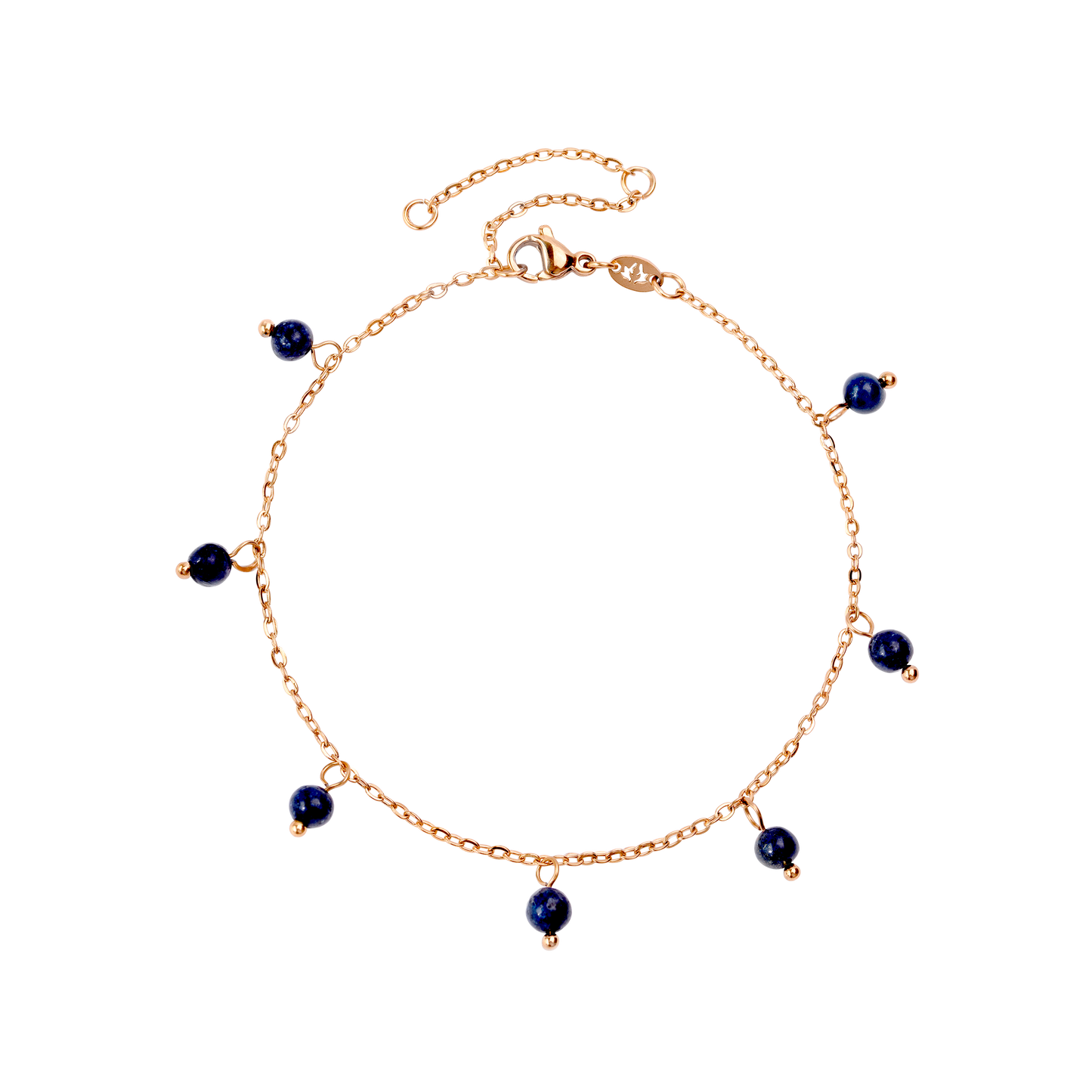 Blue Bay Anklet Rose Gold