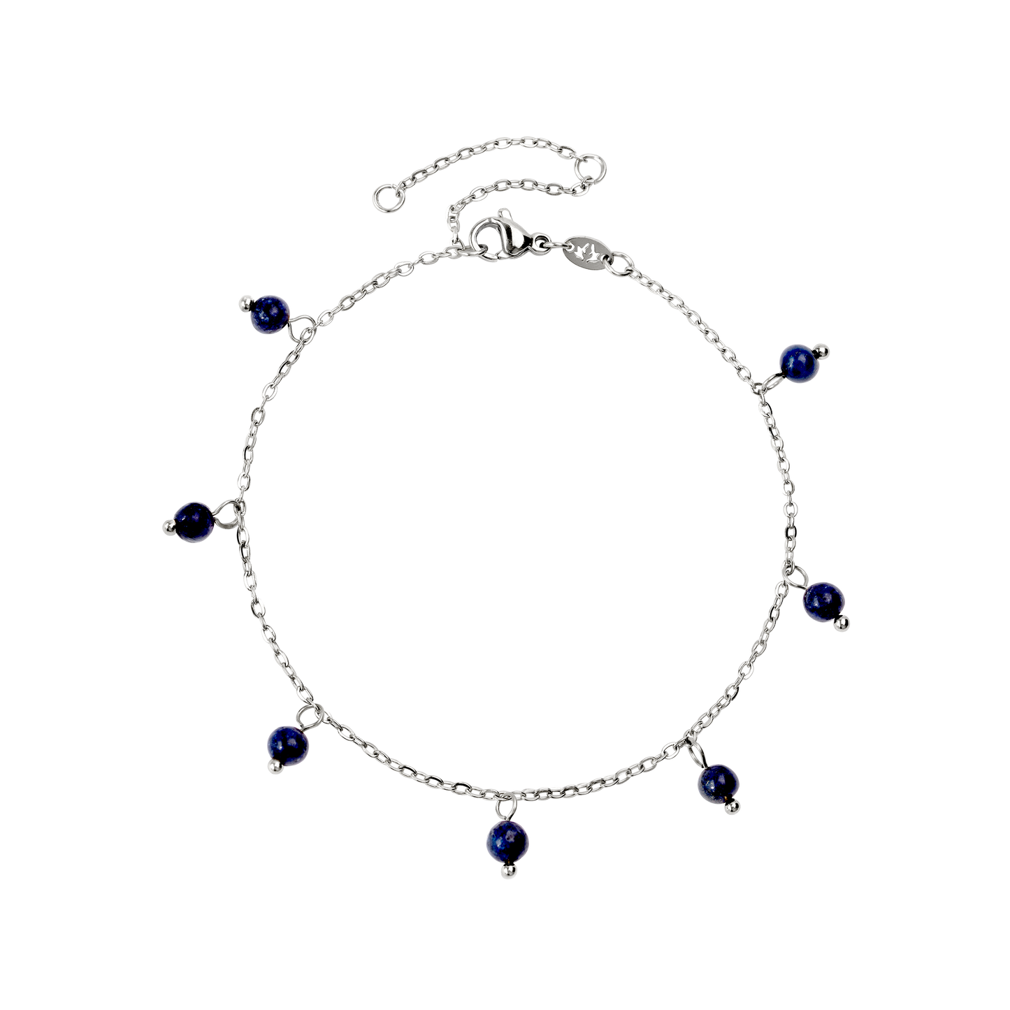 Blue Bay Anklet Silver