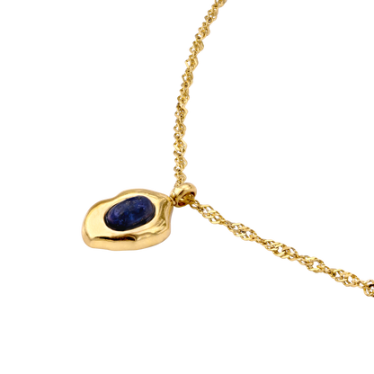 Blue Breeze Necklace Gold