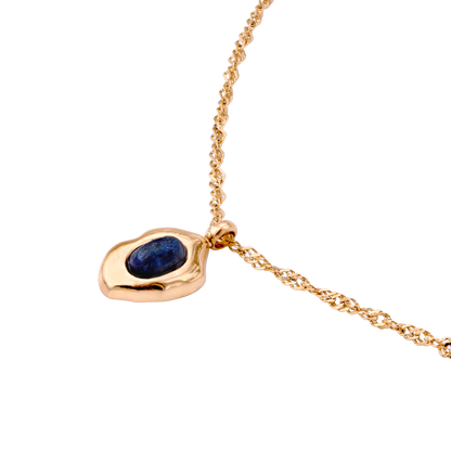 Blue Breeze Necklace Rose Gold