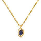 Blue Breeze Necklace Gold