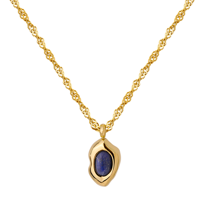 Blue Breeze Necklace Gold