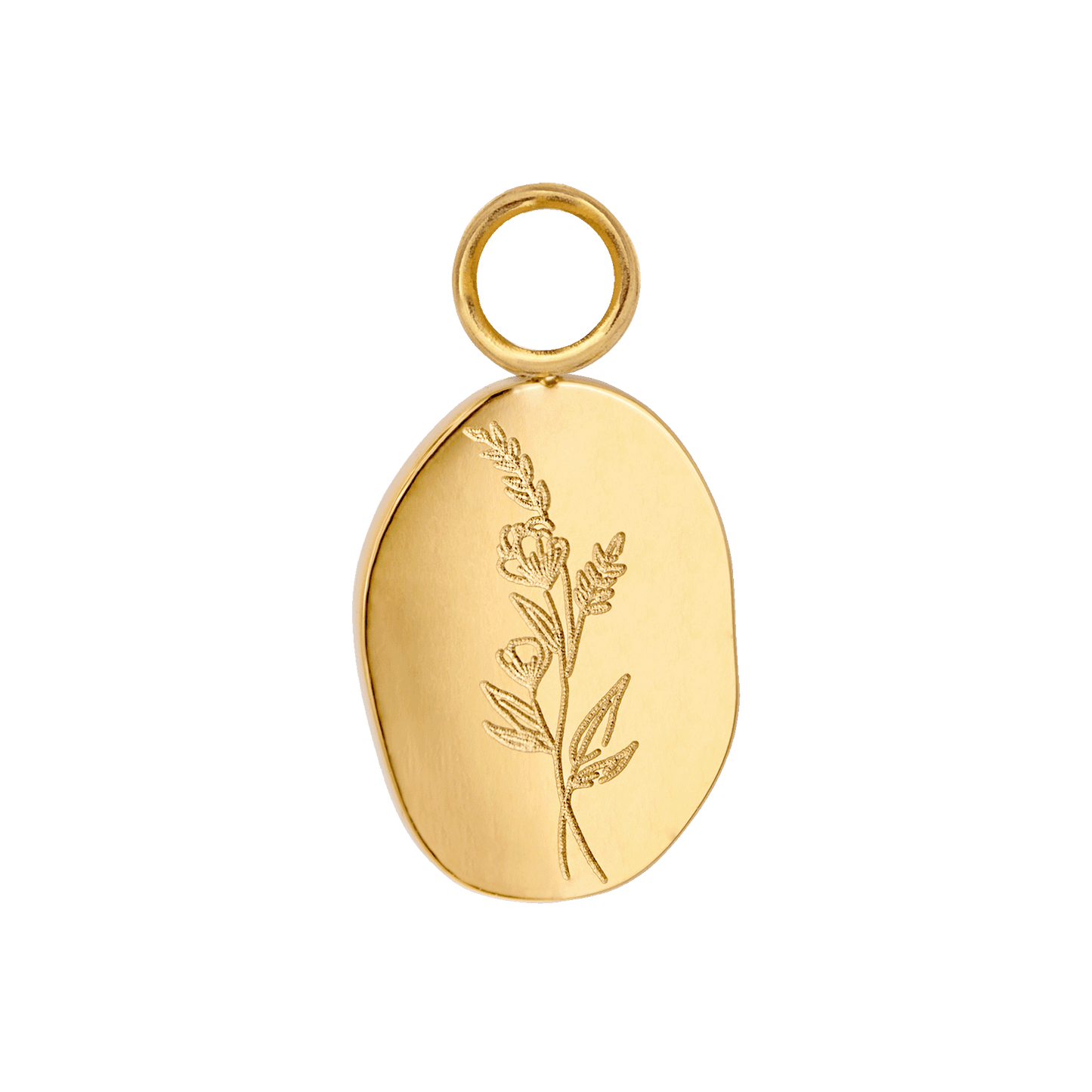 Bouquet Coin Hoop Set Medium Gold