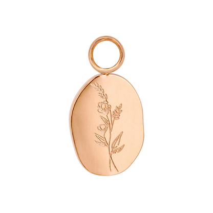 Bouquet Coin Hoop Set Medium Rose Gold