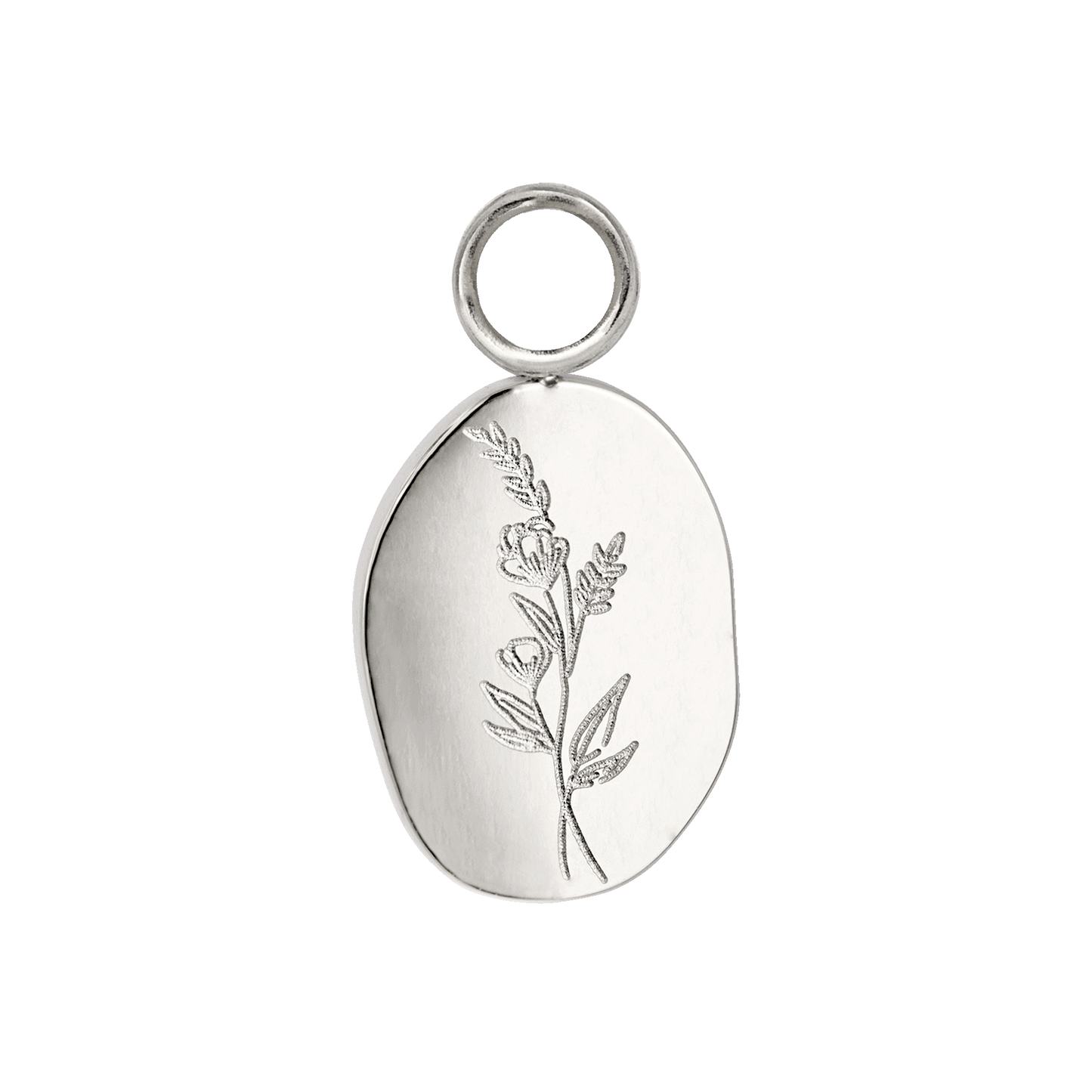 Bouquet Coin Hoop Set Medium Silver