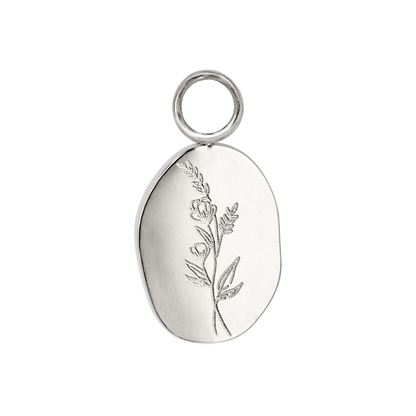 Bouquet Coin Hoop Set Medium Silver