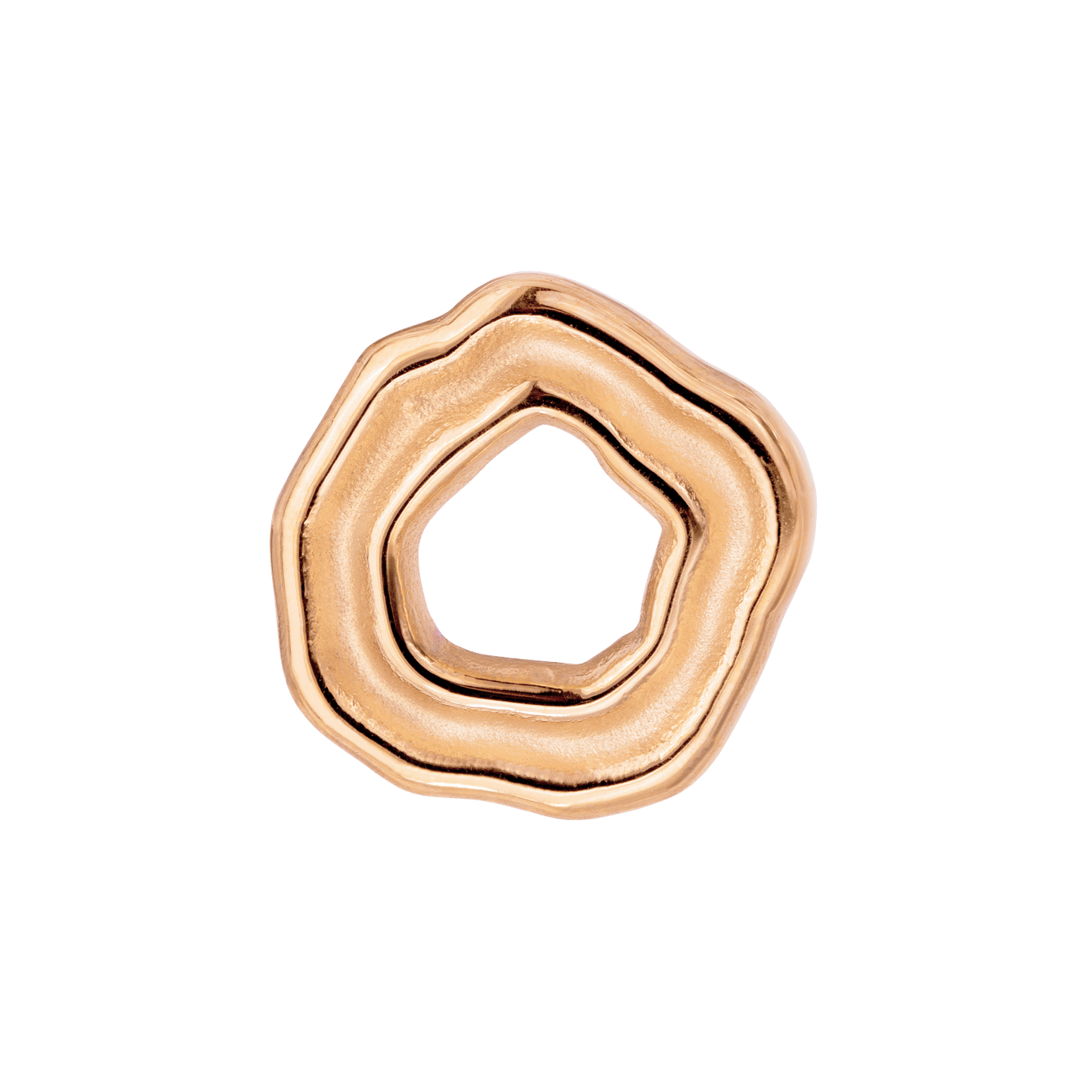 Chunky Coastal Charm Hoop Set Medium Rose Gold