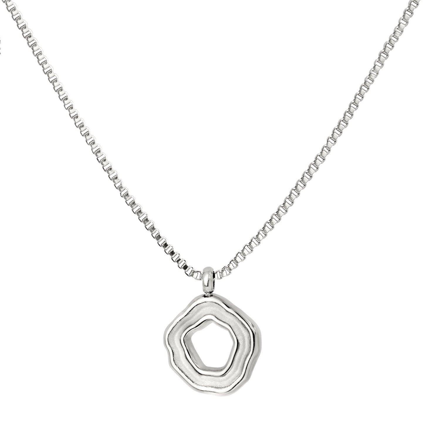 Coastal Charm Necklace Silver