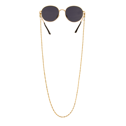 Curly Twist Sunglasses Chain Gold