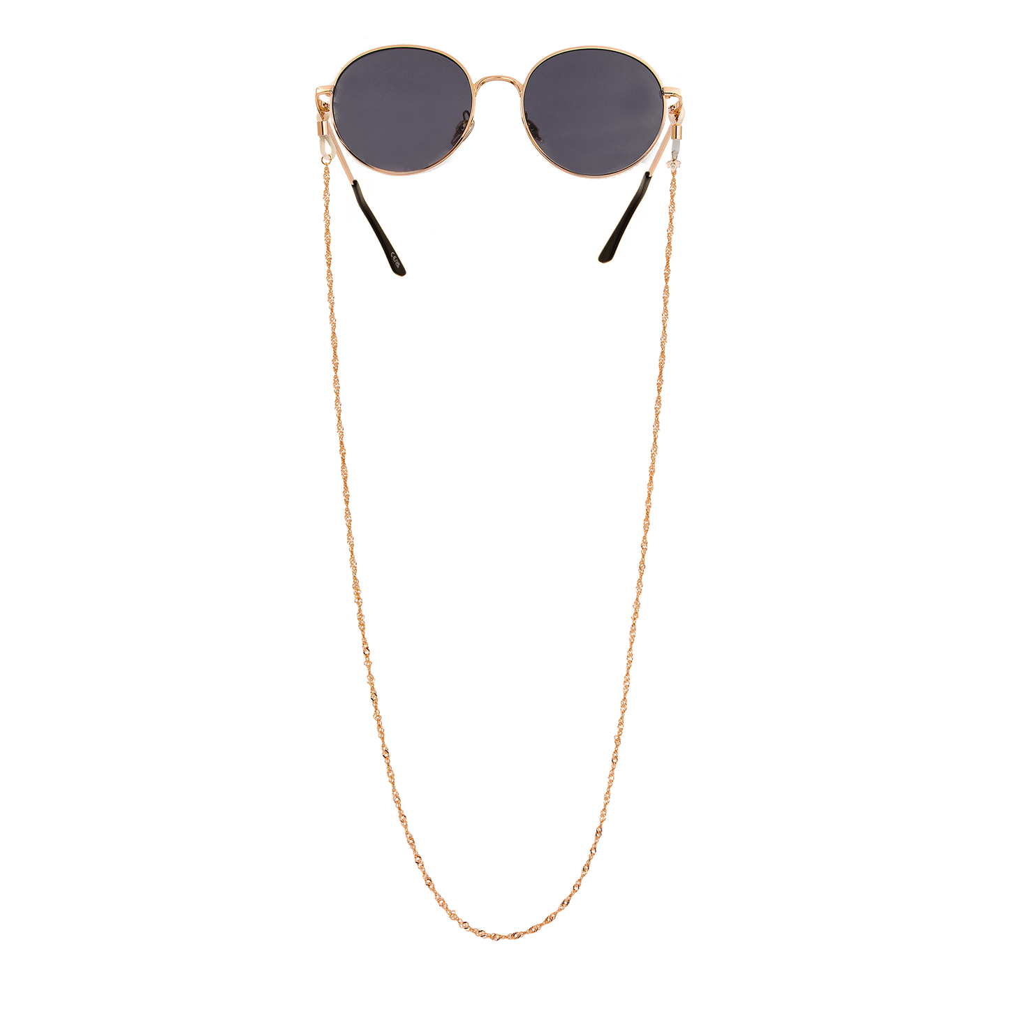 Curly Twist Sunglasses Chain Rose Gold