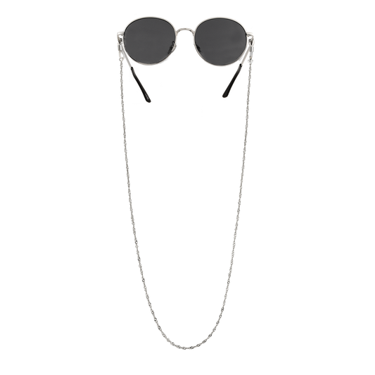 Curly Twist Sunglasses Chain Silver