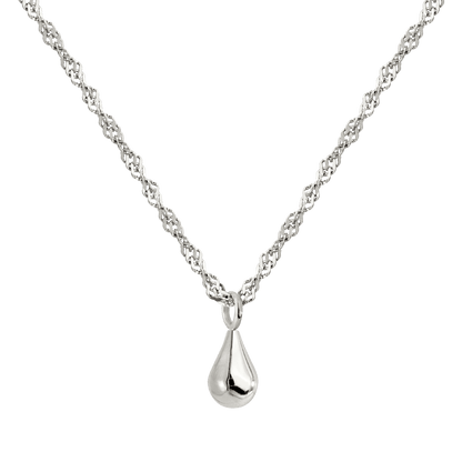 Drop it Necklace Silver