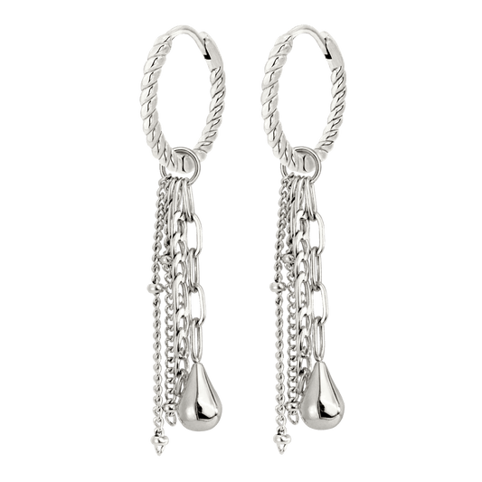 Falling Pieces Paloma Hoop Set Small Silver