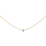 Flower Tile Necklace Gold