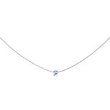 Flower Tile Necklace Silver