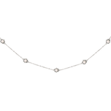 Flower 'n' Beads Necklace Silver