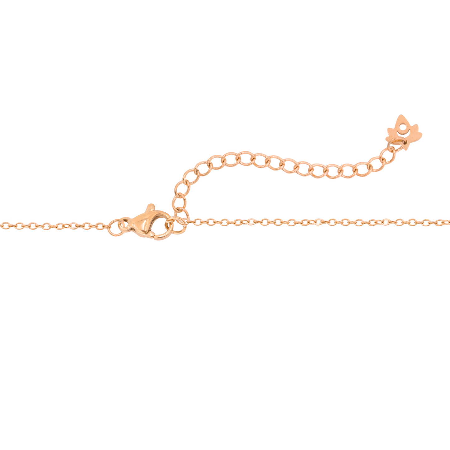 Flower 'n' Beads Necklace Rose Gold