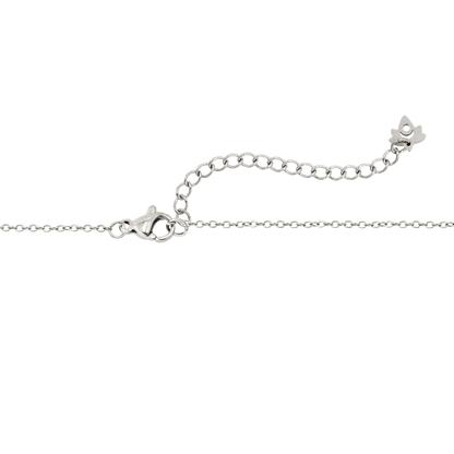Flower 'n' Beads Necklace Silver