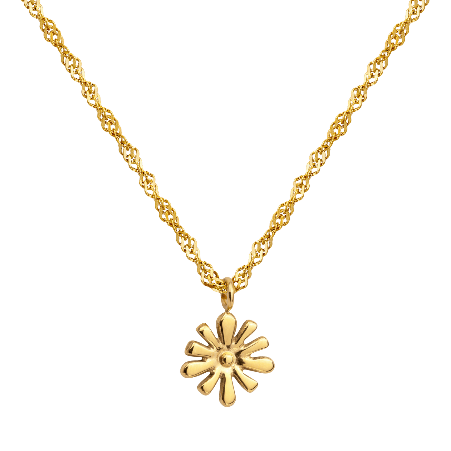 Flowery Necklace Gold