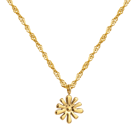 Flowery Necklace Gold