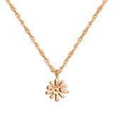 Flowery Necklace Rose Gold