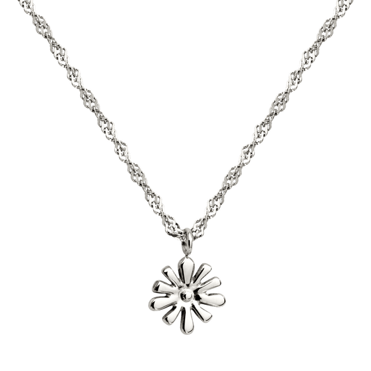 Flowery Necklace Silver