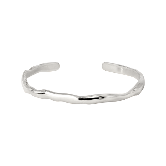 Flowing Bangle Silver