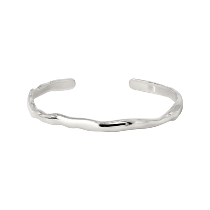 Flowing Bangle Silver