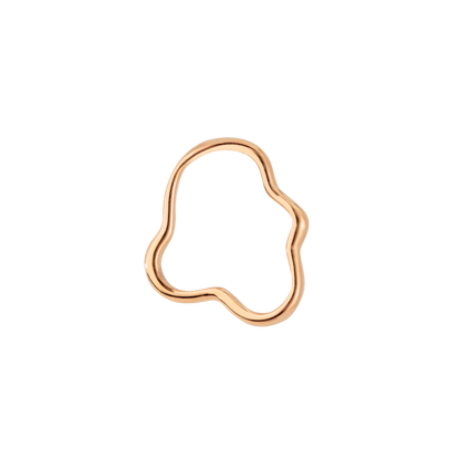 Forming Fluids Oval Hoop Set Baby Rose Gold