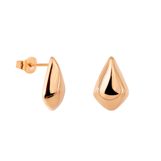 Happy Tears Studs Rose Gold